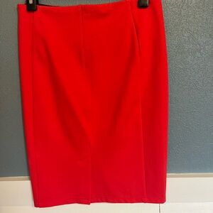 Liverpool Vibrant Red Pencil Skirt NWOT
